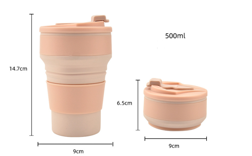 Taza plegable plegable