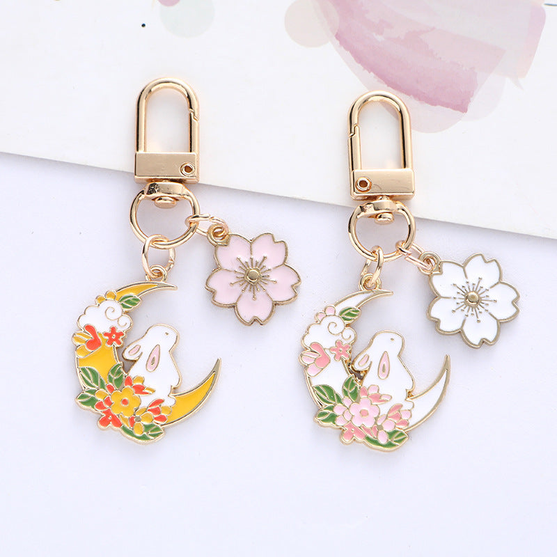 Spring Moon Rabbit Keychain – Niko Niko